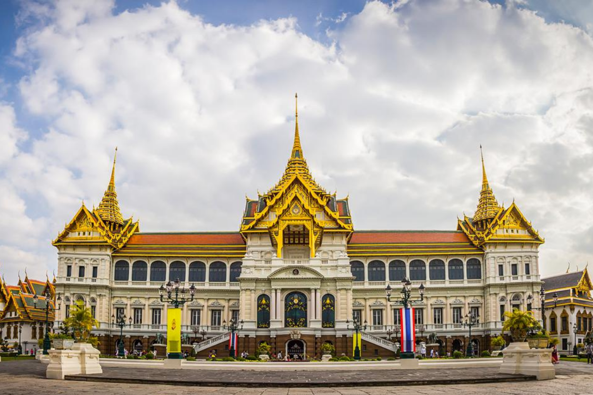 The Grand Palace in Bangkok under sunny March skies